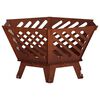 vidaXL Vuurkorf Roestkleurig 60 x 53 x 30 cm weervast staal