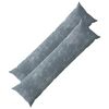 vidaXL Kussensloop HEERLEN Lichtblauw 40 x 145 cm Chenille Stof