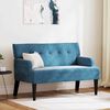 vidaXL Chesterfield Bank Blauw 112 x 65,5 x 75 cm Fluweel