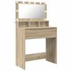 vidaXL Slaapkamer Kaptafels Sonoma Eiken 80 x 39,6 x 135 cm