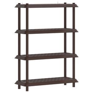 vidaXL Plankenunit 4-laags 100 x 40 x 136,5 cm PP Bruin