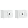 vidaXL Vaatwasserpaneel Kalmar 2 pcs Hoogglans wit 60 x 31 x 40 cm