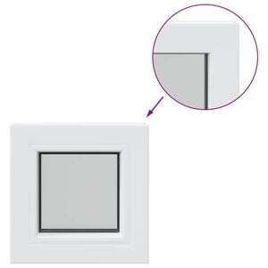 vidaXL Kelderraam interne kleur wit RISOR 30 x 30 cm