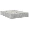 vidaXL Opbergbedframe met opslag Beton Grijs 135 x 190 cm Bewerkt hout