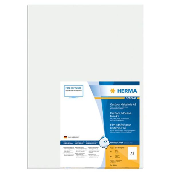 HERMA Folie-etiketten 40 vellen A3 297x420 mm wit