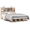 vidaXL Bed met boekenkast zonder matras massief grenenhout 150x200 cm