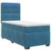 vidaXL Boxspringbed met matras Blauw 90 x 200 cm Fluweel