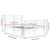 vidaXL Bedframe massief grenenhout wit 120x200 cm
