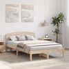 vidaXL Bedframe met hoofdeinde Naturel 120 x 200 cm Massief grenenhout
