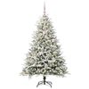 vidaXL Artificial Pre-lit Kerstboom met Ballenset Groen 150 cm