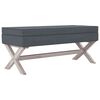 vidaXL Opbergkruk 110x45x49 cm fluweel donkergrijs