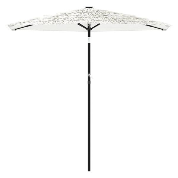 vidaXL Parasol met stalen paal 268x268x226 cm wit
