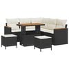 vidaXL Tuin Sofa Set 8 st 5-Aantal zitplaatsen Zwart Poly riet