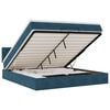 vidaXL Ottoman bed met matras 180x200 cm fluweel donkerblauw