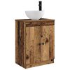 vidaXL Badkamermeubel met Wasbak Oud hout 54 x 35 x 83 cm Bewerkt hout