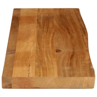 vidaXL Tafelblad met natuurlijke rand 100x20x2,5 cm massief mangohout