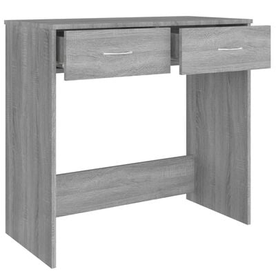 vidaXL Bureau 80x40x75 cm bewerkt hout grijs sonoma eikenkleurig