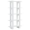 vidaXL Boekenkast/kamerscherm 80x30x160 cm hoogglans wit