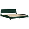 vidaXL Bedframe "Dover" 180x200 cm fluweel donkergroen