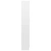 vidaXL Vitrinekast 82,5x30,5x185 cm bewerkt hout hoogglans wit