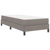 vidaXL Boxspringbed met matras Taupe 100 x 200 cm Stof