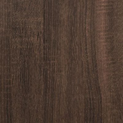 vidaXL Salontafel 70x50x40 cm bewerkt hout en metaal bruin eikenkleur