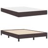 vidaXL Boxspringbed met matras Donkerbruin 160 x 200 cm Stof