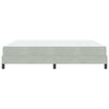 vidaXL Boxspringbed met matras Lichtgrijs 180 x 210 cm Stof