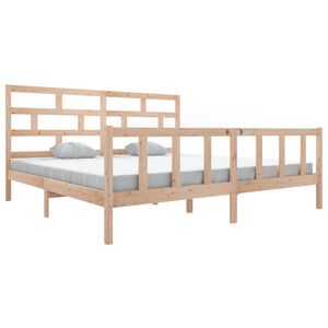 vidaXL Bedframe massief grenenhout 180x200 cm
