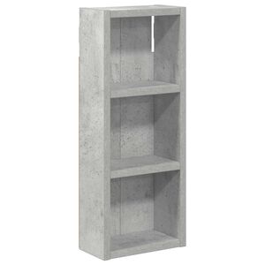 vidaXL Badkamer wandkast Beton Grijs 20 x 10 x 50 cm