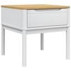 vidaXL Lamptafel FLORO 55x55x54 cm massief grenenhout wit