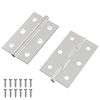 vidaXL Scharnier Effen 2 pcs Zilver 58 x 35 x 1 mm Staal