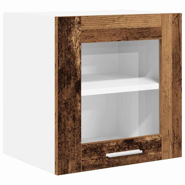 vidaXL Hangkast met opslag Oudhout 40 x 31 x 40 cm Bewerkt hout
