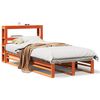 vidaXL Bedframe zonder matras massief grenenhout wasbruin 100x200 cm