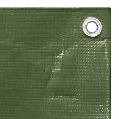 vidaXL Dekzeil 260 g/m² 4x4 m HDPE groen