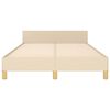 vidaXL Bedframe zonder matras 120x200 cm stof cr&egrave;mekleurig