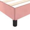 vidaXL Bedframe met hoofdeinde fluweel roze 140x190 cm