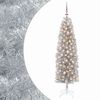 vidaXL Smalle kunstkerstboom met kerstballen 180 cm 300 LED's Warmwit