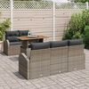 vidaXL Tuin Sofa Set met kussen 6 pcs Grijs
