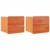 vidaXL Nachtkastje 2 st Bruin 39 x 34 x 33 cm Massief grenenhout