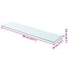 vidaXL Wandschap transparant 90x20 cm glas