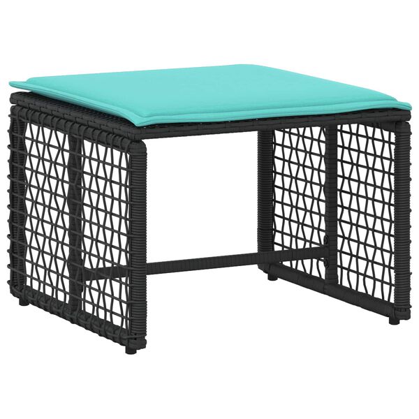 vidaXL Buitenmeubelset met kussen staal