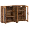 vidaXL Wandgemonteerde Kasten 2 pcs Oud hout 69,5 x 34 x 90 cm