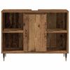 vidaXL Badkamer Kast met plank Oud Hout 80 x 33 x 60 cm Bewerkt hout