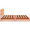 vidaXL Bedframe zonder matras massief grenenhout wasbruin 200x200 cm