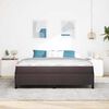 vidaXL Boxspringbed Donkerbruin 180 x 200 cm Stof