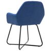 vidaXL Eetkamerstoelen 6 st stof blauw