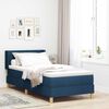vidaXL Boxspringbed met matras met hoofdeinde Blauw 200 x 100 cm Stof