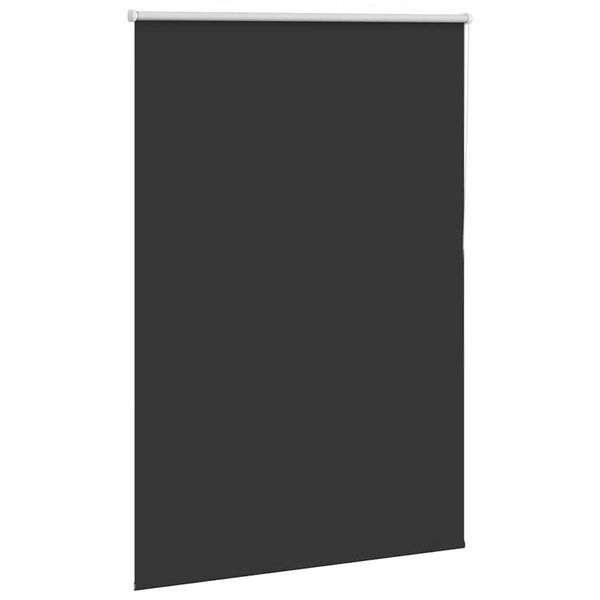 vidaXL Rolgordijn verduisterend 115x175 cm stofbreedte 110,7 cm zwart