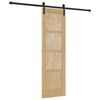 vidaXL Schuifdeur Naturel 61 x 198,5 cm Massief grenenhout